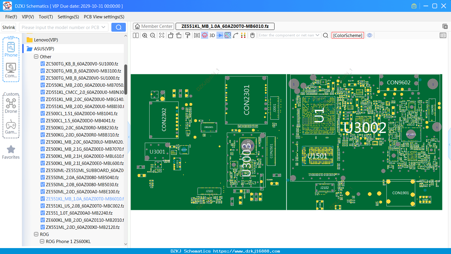 ASUS ZE551KL_MB_1.0A_60AZ00T0-MB6010